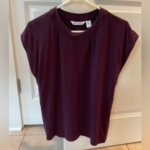 Athleta Practice Muscle Tee. Small. Plum color. Only worn once!